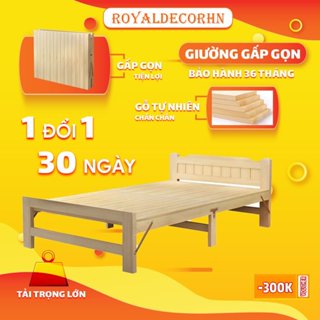 [HOT] Giường gấp gọn thông minh, giường xếp gấp gọn gỗ thông tự nhiên, giường pallet gỗ nằm mát