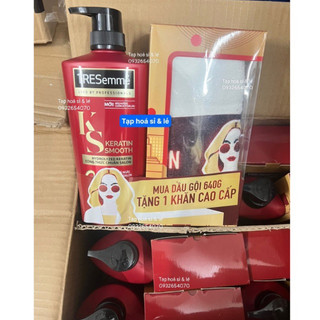 Dầu Gội TRESemmé Keratin Smooth 640g tặng khăn