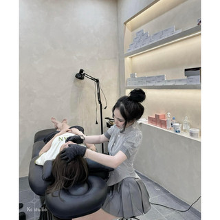 Set Thom Kẻ Mix Váy Ly [K08]