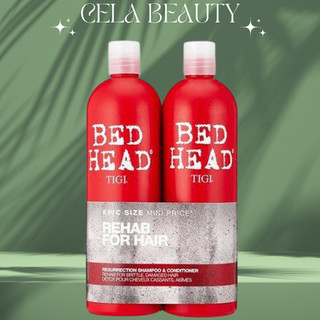 Cặp dầu gội tigi đỏ bed head 750ml * 2 phục hồi tóc hư tổn siêu thơm siêu mềm mượt