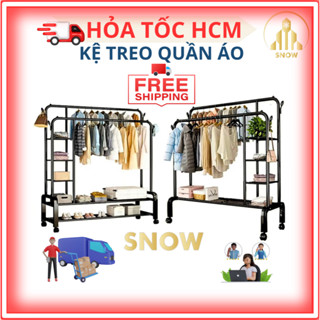 A7 Giá Kệ Treo Quần Áo, Để Đồ Có Bánh xe,Decor Trang Trí Nhà, Phòng Trọ, Móc Nón,Sắp Xếp Túi, Giày Dép, Shop Thời Tran