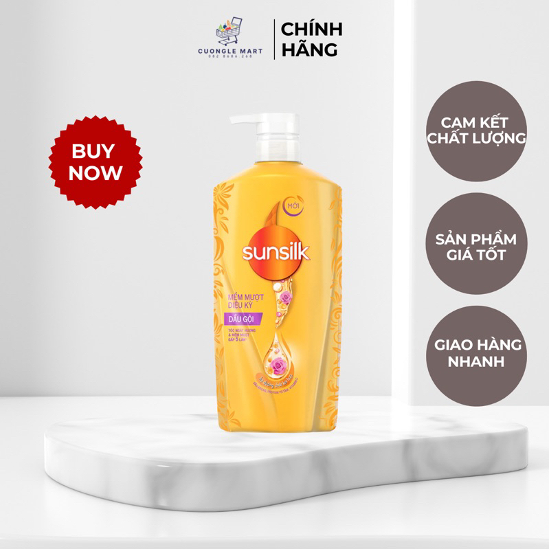 Dầu Gội Sunsilk Vàng Mềm Mượt Diệu Kỳ Từ Tinh Dầu Tự Nhiên 650g