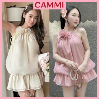  Set Áo Yếm Tơ Xốp Kèm Hoa Hàng 2 Lớp 4 Màu Kèm Quần Đùi Siêu Xinh Du Lịch đi biển HB808 