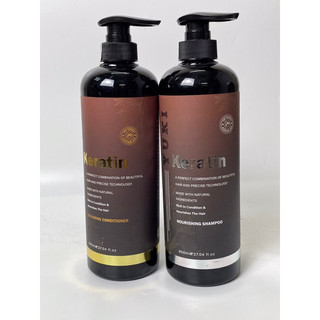 Dầu gội xả keratin hương thơm phục hồi tóc hư tổn siêu mềm siêu mượt
