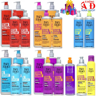 BỘ DẦU GỘI XẢ TIGI BEDHEAD ĐỎ XANH VÀNG TÍM CHÍNH HÃNG MỸ - PHỤC HỒI GIỮ MÀU LÀM PHỒNG TÓC