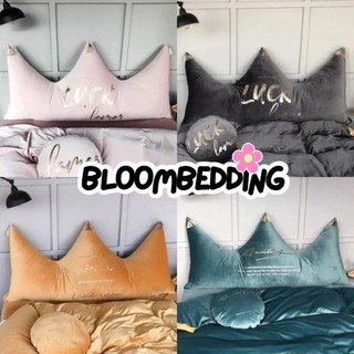 Gối Tựa Đầu Giường Vương Miện Chất Liệu Nỉ Nhung Sang Trọng - BLOOM BEDDING