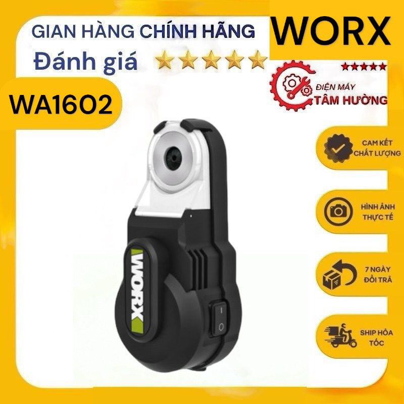 Máy hút bụi khoan tường Worx WA1602 hút chân không chạy pin