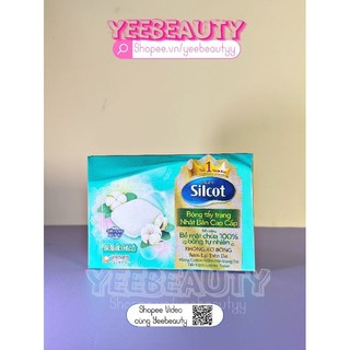 [BỘ 3 HỘP] Bông tẩy trang cao cấp silcot premium 66 miếng - xanh lá