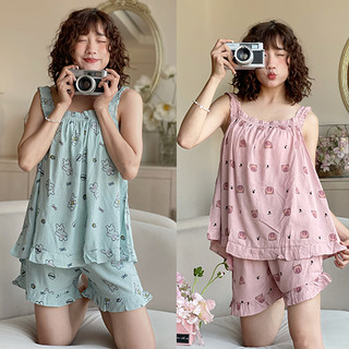 Bộ Pijama HAI DÂY ✨[XẢ KHO GIÁ GỐC]✨ Bộ Ngủ Mặc Nhà Chất Đũi Lanh Mềm Mát Xịn Thơm Mặc Dễ Chịu Cả Ngày