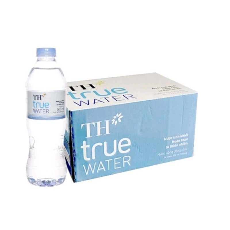 thùng 24 chai nước tinh khiết th true water chai 500ml