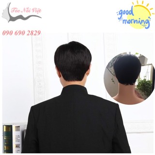 Tóc đội nam trung niên bằng tóc thật, tóc người