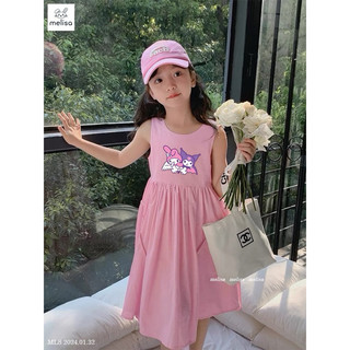 Đầm thô Melisa in hình Kuromi xinh xỉu 10-40kg