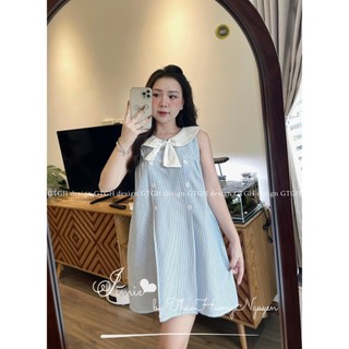 Siuu phẩm váy nơ xanh babydoll so hottt hàng TKCC freesize
