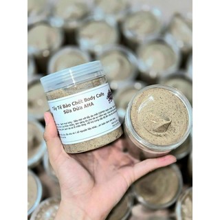  Tẩy tế bào chết cà phê sữa dừa Giúp dưỡng ẩm trắng da mờ thâm 250g 