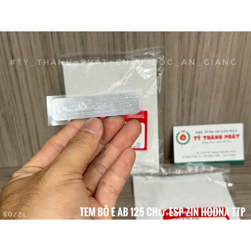 Tem bô E AB 125 chử ESP zin Honda