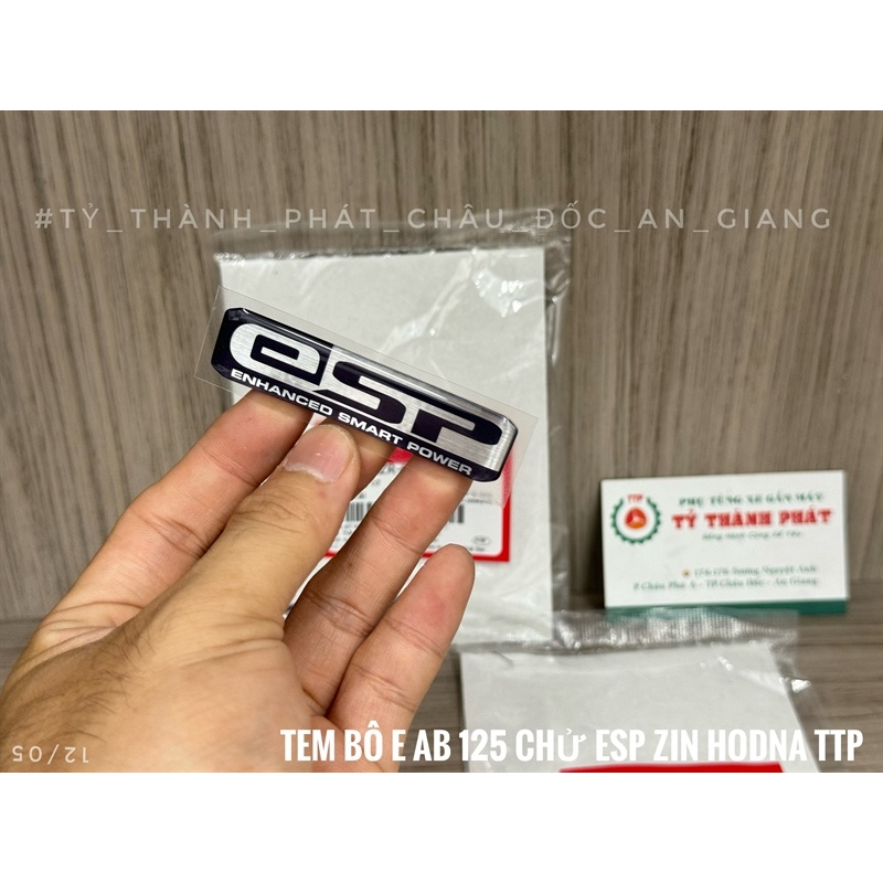 Tem bô E AB 125 chử ESP zin Honda
