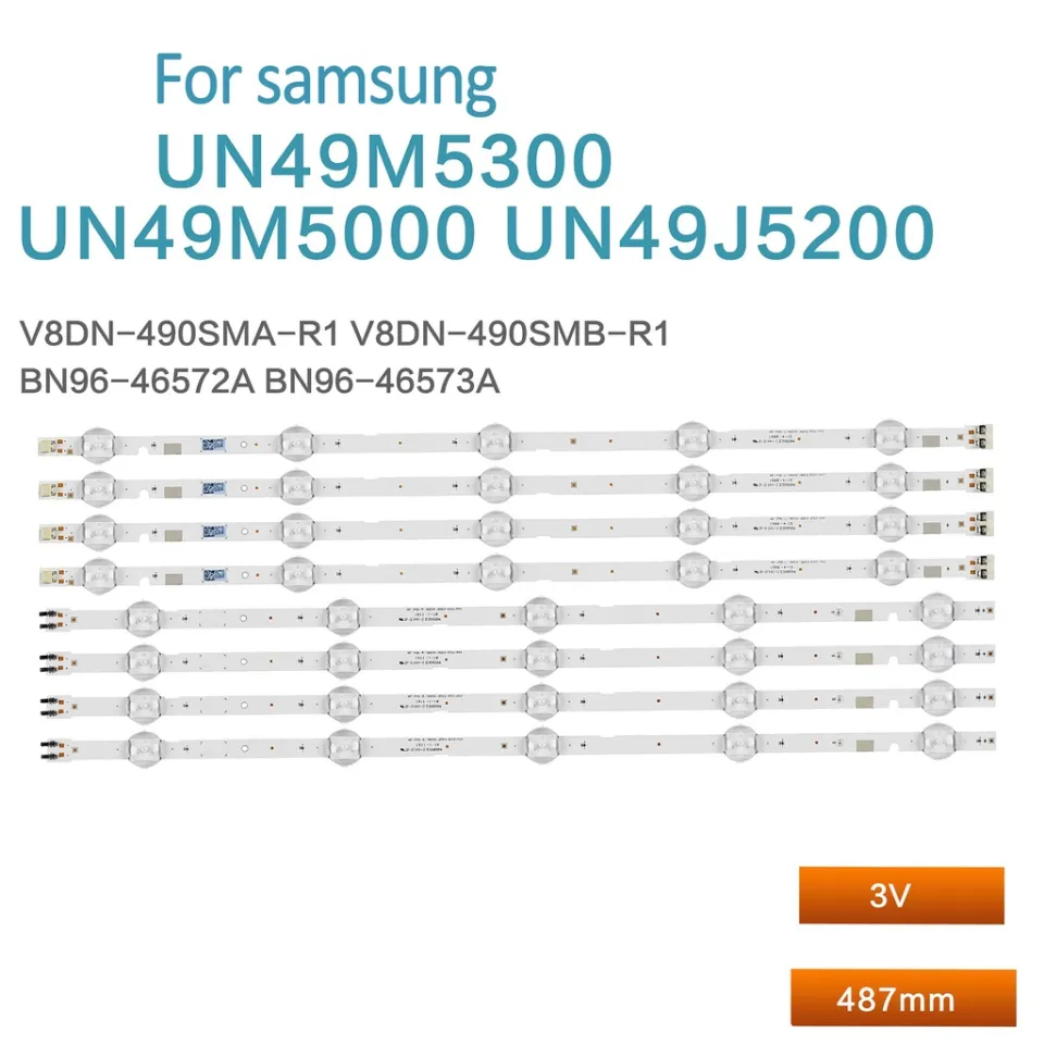 Samsung 49J5200 - Bộ 4 dãy (5+5) led cho tivi Samsung 49M5000 49M5300 50J5200 V8DN-490SMA-R1