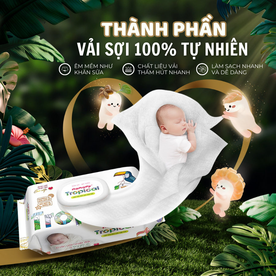 Khăn Ướt Trẻ Em Mamamy Thiên Nhiên - Giấy Ướt Sạch Khuẩn Vệ Sinh Cho Cả Gia Đình - Gói 60 Miếng | BigBuy360 - bigbuy360.vn