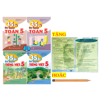 Sách - combo 35 đề ôn luyện toán + tiếng việt lớp 5