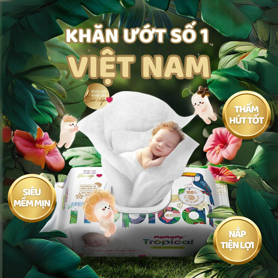 Khăn Ướt Trẻ Em Mamamy Thiên Nhiên - Giấy Ướt Sạch Khuẩn Vệ Sinh Cho Cả Gia Đình - Gói 60 Miếng | BigBuy360 - bigbuy360.vn