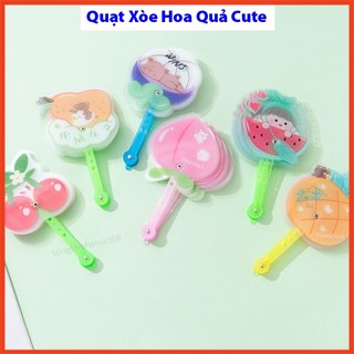 Quạt xoè hình hoa quả thiết kế đơn giản tiện dụng cute dễ thương