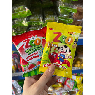 Combo 2 gói kẹo dẻo chip jelly zoo bibica