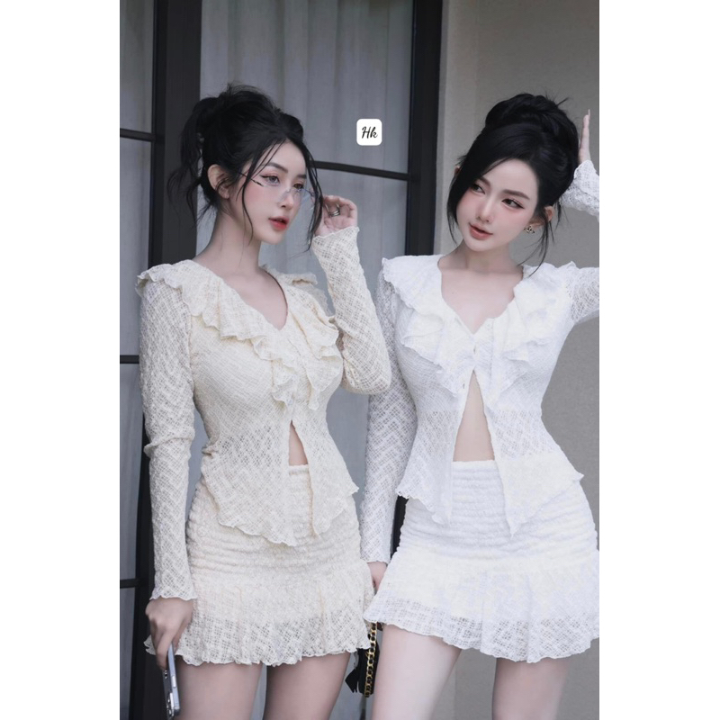 Set ren bèo có lót quần