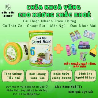 Sữa hạt Canxi Bone - 100% hữu cơ thuần chay không đường, bổ sung Canxi hữu cơ xương chắc khỏe dẻo dai