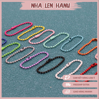 Móc Khóa Dây Bi 10cm Nhiều Màu dùng làm treo móc khóa thú len handmade