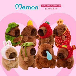Gấu bông capybara Memon thú nhồi bông móc khoá chuột capybara mini cao cấp
