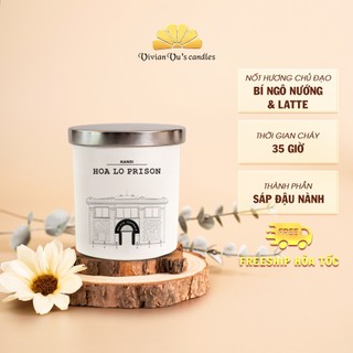 Nến Thơm Cao Cấp Hỏa Lò VIVIAN Vivian Vu's Candles Hũ 220gr Mùi Thơm Ngọt Mới Lạ  - Nến Thơm Sáp Đậu Nành Tự Nhiên