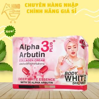 Set Tắm Trắng Dưỡng Da 3in1 Alpha Arbutin Dưỡng Body Thái Lan - Hinohouse