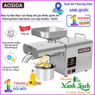 Máy lấy dầu thực vật NÓNG - LẠNH dùng cho gia đình, quán ăn. Thương hiệu Anh Quốc cao cấp Aosida - K28S
