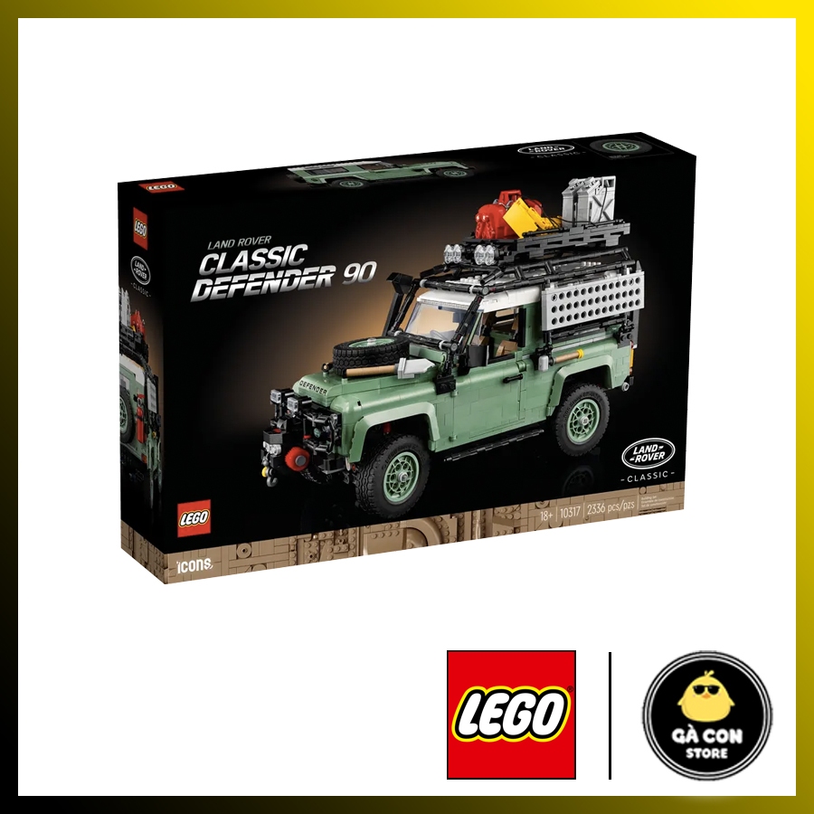 LEGO ICONS 10317 Land Rover Classic Defender 90 - Xe Land Rover Classic Defender 90 ( Hàng có sẵn )