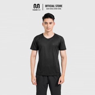 Áo thun nam INSIDEMEN cổ tròn phom dáng thể thao chất vải thun lạnh mềm mại thấm hút tốt - ITS010S1