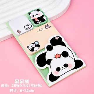Giấy note hoạt hình cute , hình gấu trúc