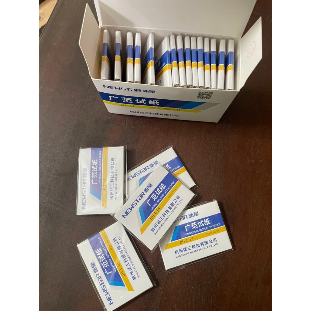 Hộp 20 Gói (1600 Miếng) Giấy Quỳ Tím Thử PH