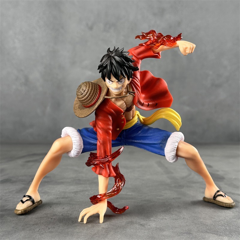 Mô hình OnePiece - Luffy Gear 2 đấm đất v5 (haki đỏ)
