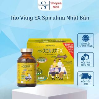 Tảo vàng ex spirulina nhật bản 2000 viên
