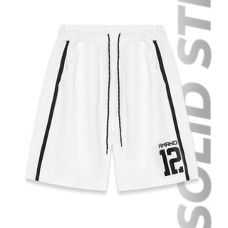 Quần Short Amand Solid Stripe Basic Short - Black/ White/ Grey QS024