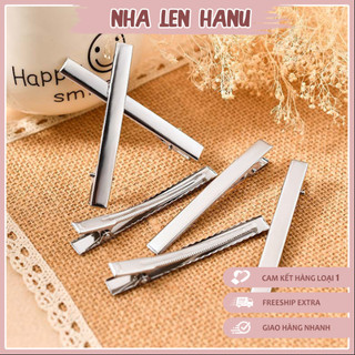  Kẹp Mỏ Vịt-Kẹp Tóc Cá Sấu Bằng Kim Loại Có Răng Cưa