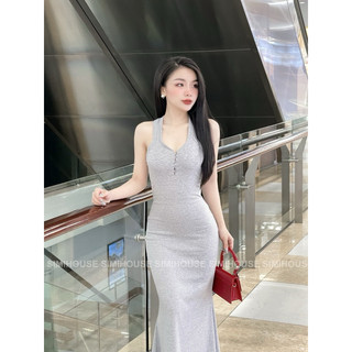 VÁY BODY NÚT DÁNG ĐUÔI CÁ / Đầm body đuôi cá 5 nút basic