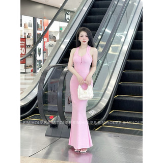 VÁY BODY NÚT DÁNG ĐUÔI CÁ / Đầm body đuôi cá 5 nút basic