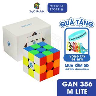 Rubik Gan 356 M  Có Nam Châm Cao Cấp Stickerles ( Không Ges) - ZyO Rubik