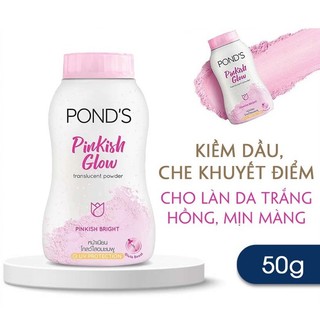 Phấn phủ dạng bột kềm dầu POND's 50g (Phấn hồng - Chai bé KT 3x5x10cm)