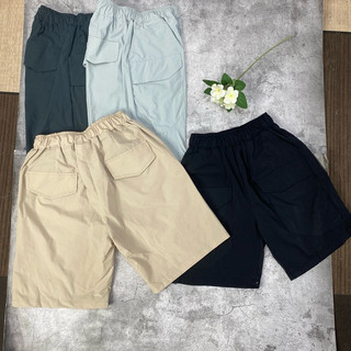 Quần short bé trai TDUN Q052 hàng xuất Hàn chất gió thể thao một lớp trơn nhiều màu size 11-19 bé 18-50kg dài ngang gối