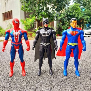 Đồ chơi mô hình bộ 3 siêu anh hùng Avenger : spider man - superman - batman.
