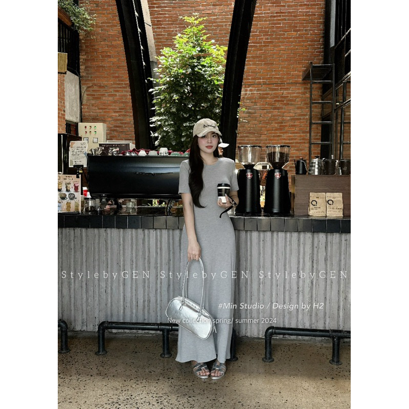 Váy len thỏ dáng dài Basic