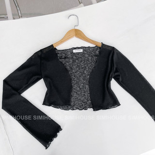 ÁO KHOÁC MỎNG CARDIGAN REN GIẤY