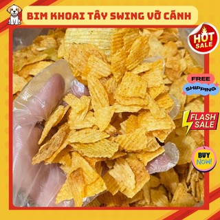 500g bim bim khoai tây swing, ostar vỡ cánh ngon giòn đậm đà, bim bim khoai tây